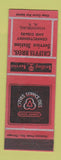 Matchbook Cover - Cities oil gas Griffis Bros Nimonsburg NY