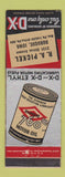 Matchbook Cover - DX oil gas RA Pickel Dubuque IA