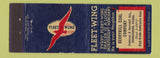Matchbook Cover - Fleet Wing oil gas Berryhill Coal Harrisburg PA