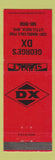 Matchbook Cover - DX oil gas George's Little Rock AR RED