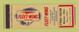 Matchbook Cover - Fleet Wing oil gas Fred Odum Mentor OH