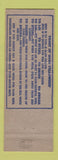 Matchbook Cover - Clouse's Gulf oil gas Springfield IL WEAR