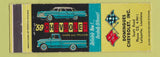Matchbook Cover - 1959 Chevrolet Domingues Lafayette LA
