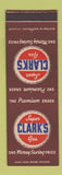 Matchbook Cover - Clark's oil gas