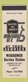 Matchbook Cover - Waggoner American oil gas