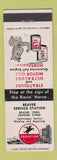 Matchbook Cover - Frontier oil gas Beaver Service Beaver IA