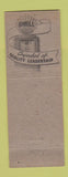 Matchbook Cover - Shell oil gas Burchfield Hotel Tuscaloosa AL