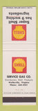 Matchbook Cover - Shell oil gas Wytheville VA #1