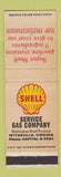 Matchbook Cover - Shell oil gas Wytheville VA #2