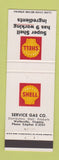 Matchbook Cover - Shell oil gas Wytheville VA 9 Ingredients #1