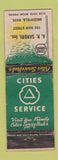 Matchbook Cover - Cities oil gas AR Sandri Greenfield MA WORN
