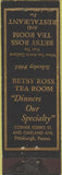 Matchbook Cover - Betsy Ross Tea Room Pittsburgh PA