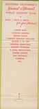 Matchbook Cover - Diamond Bar Country Club Golf CA