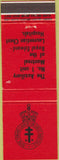 Matchbook Cover - Laurentian Hospital Montreal QC