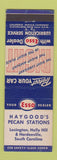 Matchbook Cover - Esso oil gas Haygood's Lexington Holly Hill Hardeeville SC