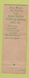 Matchbook Cover - Hardell Corporation Cities oil gas Hagerstown MD
