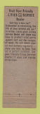 Matchbook Cover - Cities oil gas Scott's Clinton IA
