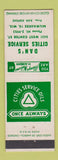 Matchbook Cover - Cities oil gas Dan's Milwaukee WI