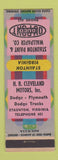 Matchbook Cover - HB Cleveland Dodge Plymouth Staunton VA Paint Wallpaper