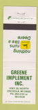 Matchbook Cover - John Deere Tractors Osceola WI