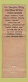Matchbook Cover - Cities oil gas Brick & Tucker Freeport IL WORN