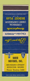 Matchbook Cover - Moir Motors Chrysler Plymouth Houlton ME