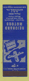 Matchbook Cover - Reichard Motors Plymouth Chrysler Kutztown PA