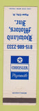 Matchbook Cover - Chrysler Plymouth Howland Motors Piper City IL