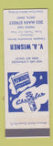 Matchbook Cover - Plymouth Chrysler VA Wisner Delta OH
