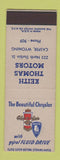 Matchbook Cover - Keith Thomas Motors Chrysler Plymouth Casper WY