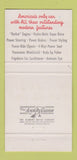 Matchbook Cover - Oldsmobile Rocket Talley Motor Lock Haven PA 30 Strike