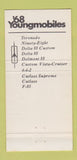 Matchbook Cover - 1968 Oldsmobile JS Snowberger Waynesboro PA 30 Strike