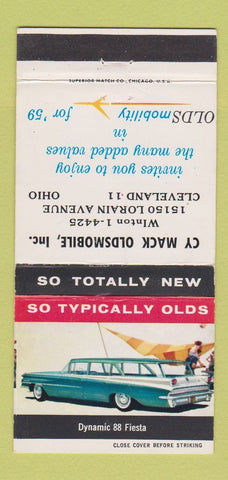 Matchbook Cover - 1959 Oldsmobile Cy Mack Cleveland OH 30 Strike
