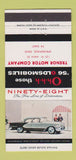Matchbook Cover - 1956 Oldsmobile Trenor Motors Springfield OH 30 Strike