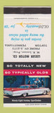 Matchbook Cover - 1959 Oldsmobile Leeser Topton PA 98 Holiday Sedan 30 Strike