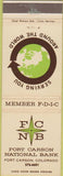 Matchbook Cover - Fort Carson National Bank CO