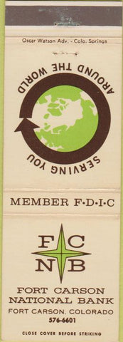 Matchbook Cover - Fort Carson National Bank CO