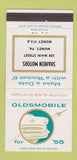 Matchbook Cover - 1955 Oldsmobile Shaheen Motors Muncy PA 30 Strike