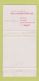 Matchbook Cover - 1957 Oldsmobile Joseph Miller Hamilton OH 30 Strike