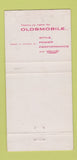 Matchbook Cover - 1957 Oldsmobile Wisearver Berryville VA 30 Strike