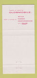 Matchbook Cover - 1957 Oldsmobile Harry Cramer Steelton PA 30 Strike