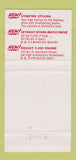 Matchbook Cover - 1956 Oldsmobile Houlihan Motors Dansville NY 30 Strike