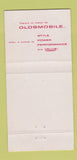 Matchbook Cover - 1957 Oldsmobile Muphysboro IL 30 Strike
