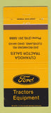 Matchbook Cover - Fort Tractors Cuyahoga Sales Cleveland OH 30 Strike