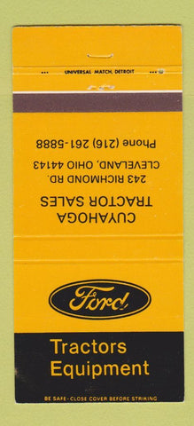 Matchbook Cover - Fort Tractors Cuyahoga Sales Cleveland OH 30 Strike