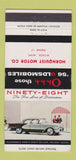 Matchbook Cover - 1956 Oldsmobile Hornquist Milaca MN low phone # 30 Strike