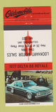 Matchbook Cover - 1977 Oldsmobile Lockhart Motors Collingwood ON 30 Strike