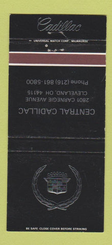Matchbook Cover - Cadillac Central Cleveland OH 30 Strike