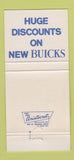 Matchbook Cover - PL Grissom Buick Dearborn MI 30 Strike