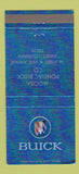 Matchbook Cover - Moosa Pontiac Buick Eunice LA 30 Strike